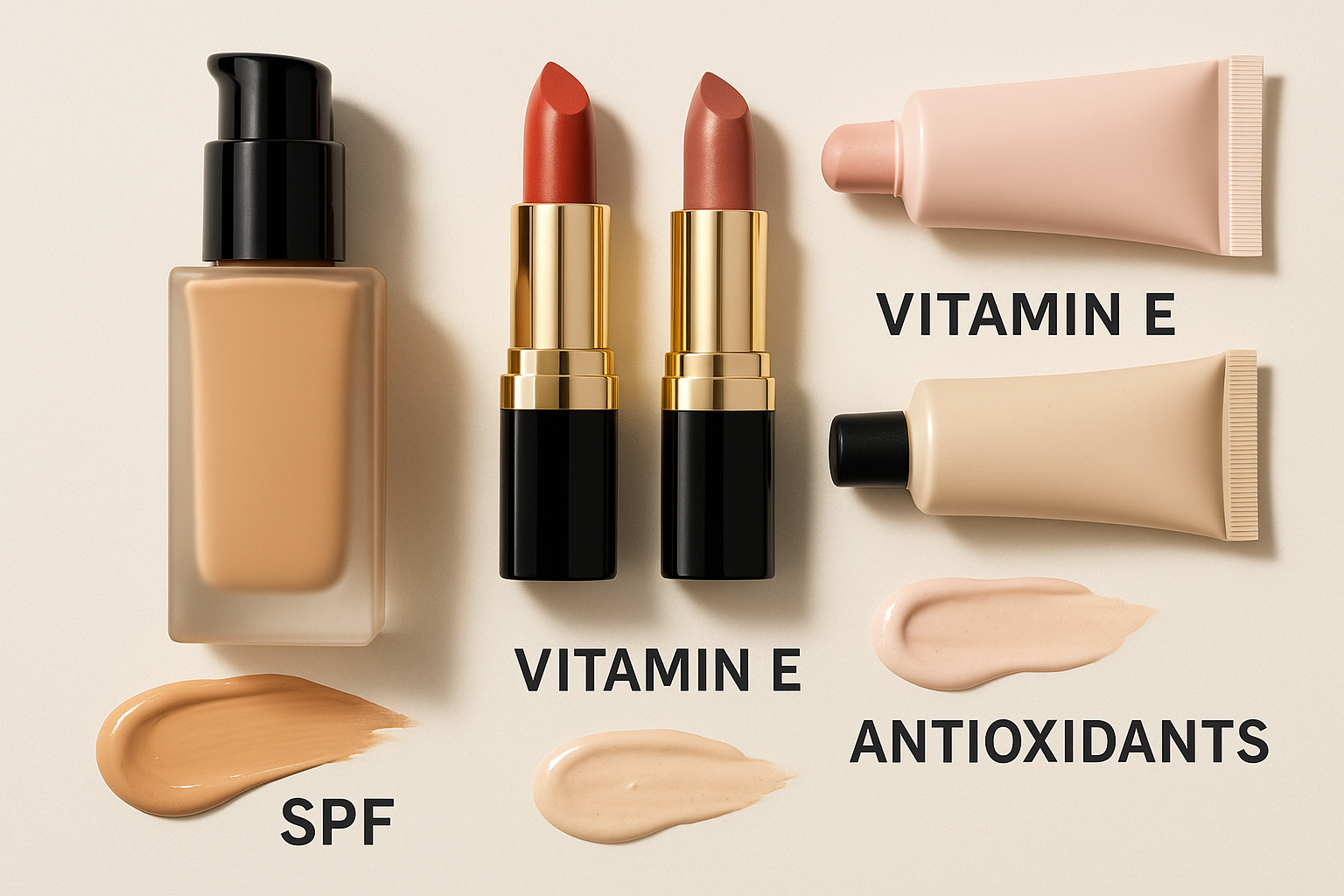 Vitamin-enriched makeup products